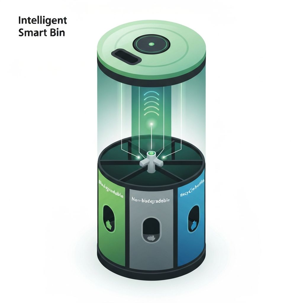 Waste2Value Smart Trash Bin - Automatic waste sorting system